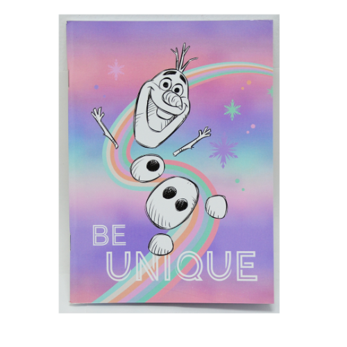 CUADERNO 17X22 TAPA FLEXIBLE ABROCHADO FROZEN X 48 HOJAS - Imagen 1